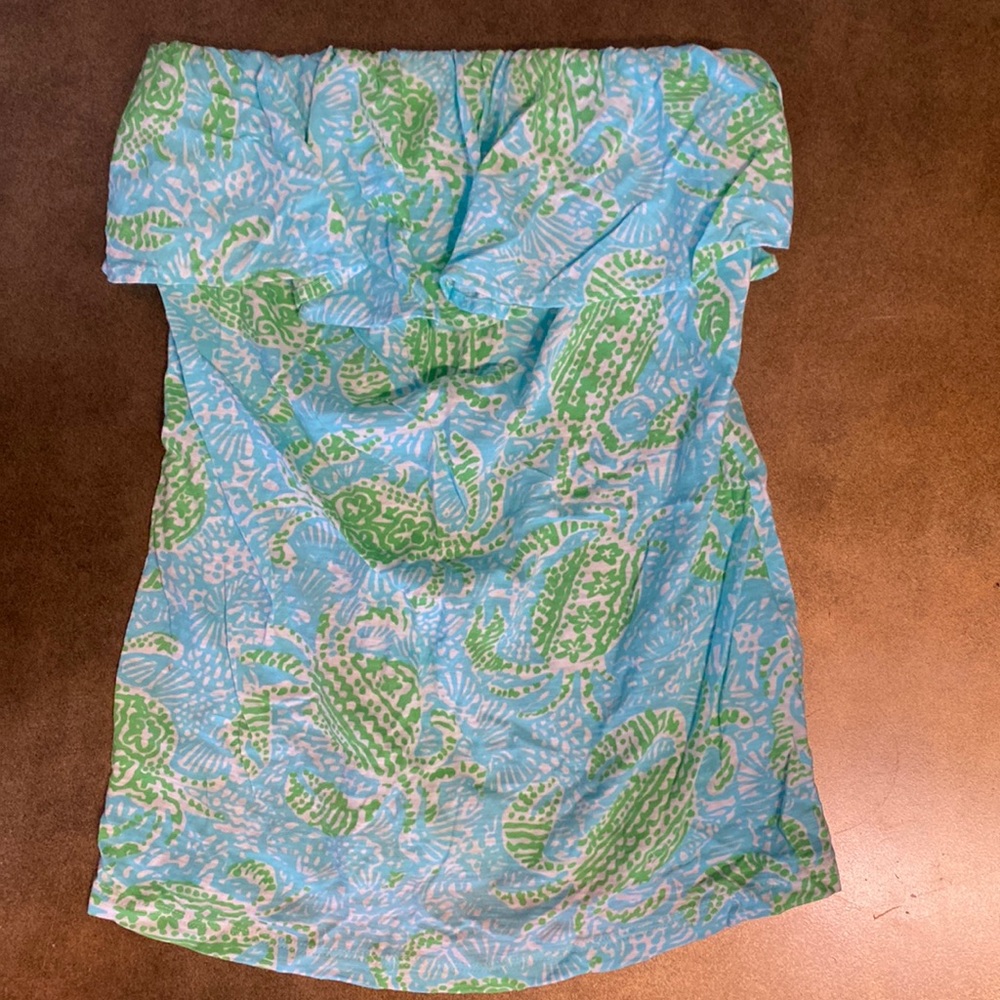 Lily Pulitzer size small strapless top